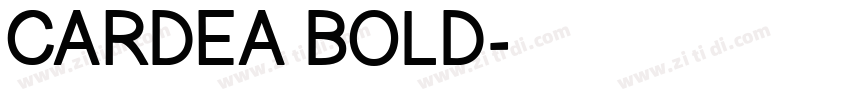 CARDEA BOLD字体转换